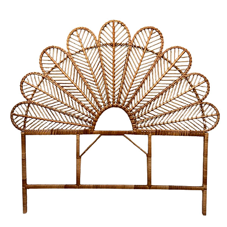 CABECEIRA DE VIME FLOR QUEEN SEM VERNIZ