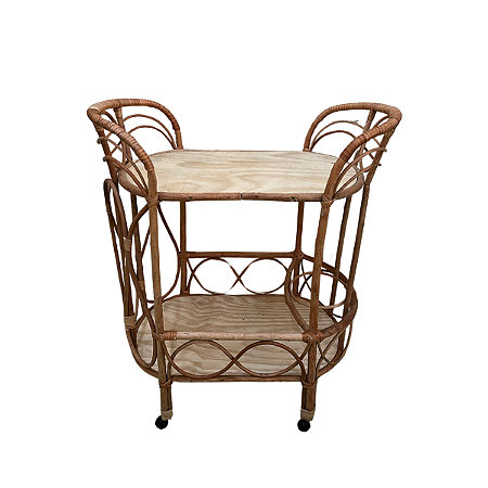 CARRINHO APARADOR OVAL VIME SEM VERNIZ