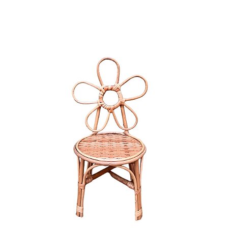 CADEIRA DE VIME INFANTIL MARGARIDA SEM VERNIZ