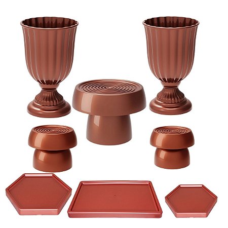 Kit Festa  Dubai Rose Gold Festas Peças Variadas