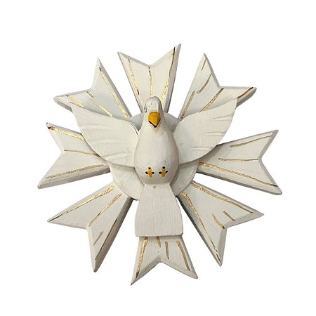 Espirito Santo Madeira Mini Mod 18 Aprox 18x18 Decorativo