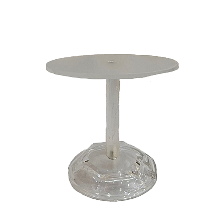 Suporte Acrilico Redondo Médio Transparente Decoração