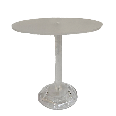 Suporte Acrilico Redondo Grande Transparente Decoração