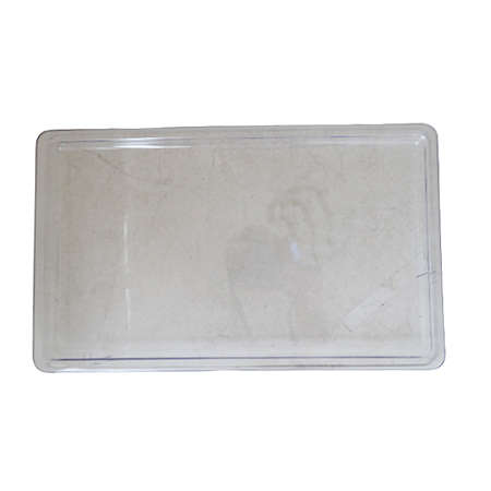 Bandeja Retangular Dubai Plástica Transparente Decorativa