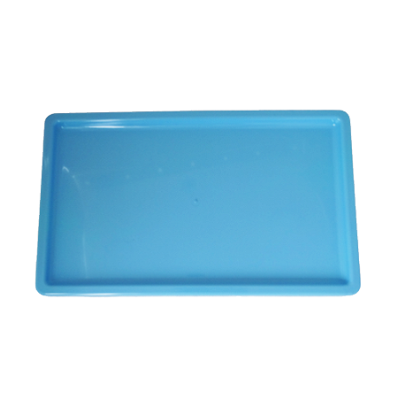 Bandeja Retangular Dubai Plástica Azul Claro Enfeite Festa