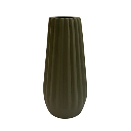 Vaso Londres Fosco Verde Eucalipto Decorativo Festa Cerâmica