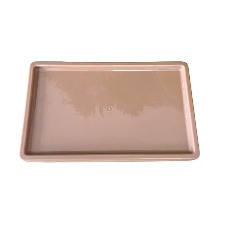 Bandeja Retangular Dubai Plástica Caramelo Decorativa Festa