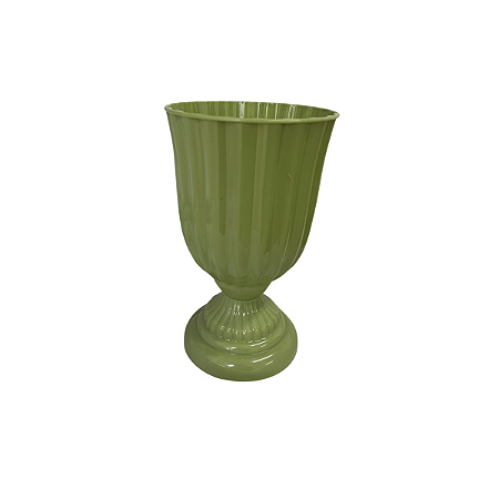 Vaso Plástico Dubai Pequeno Verde Menta Decorativo