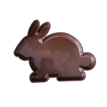 Bandeja Coelho Só Boleiras Marrom Decoração Pascoa