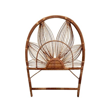 Cabeceira De Vime Margarida Sem Verniz Modelo Solteiro