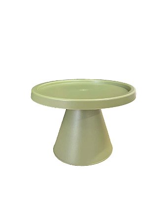 Boleira Cone 28cm Verde Eucalipto Para Decoração De Bolos