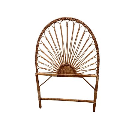 Cabeceira De Vime Redonda Sem Verniz Modelo Solteiro