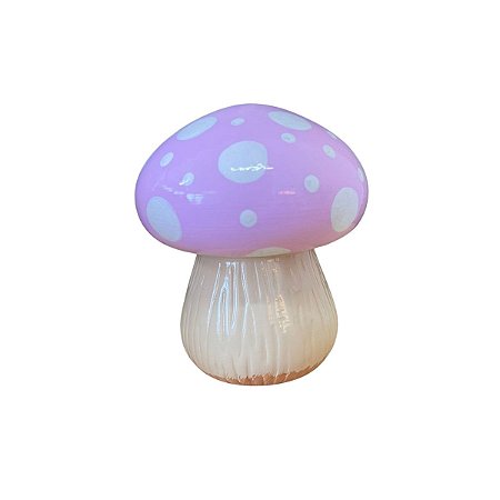COGUMELO CERAMICA ROSA BEBE GRAMA BEGE