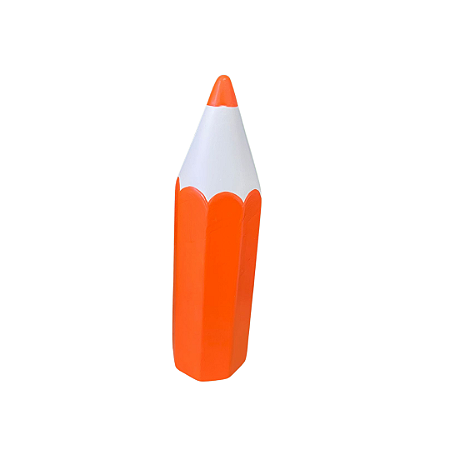 Lapis De Cerâmica Laranja Cofrinho Decoração Festas