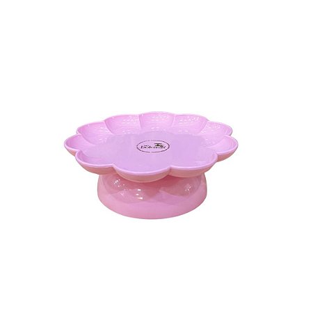 Boleira Flor Com Pé Rosa Bebê Só Boleiras