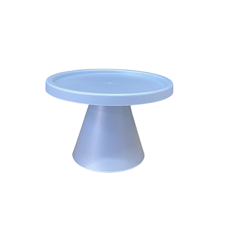 Boleira Cone Plástico 21Cm Azul Candy Decoração Para Bolos