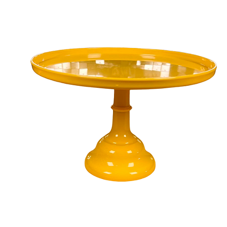 Boleira Slim Aura Amarelo Butter Grande Só Boleiras Decoração