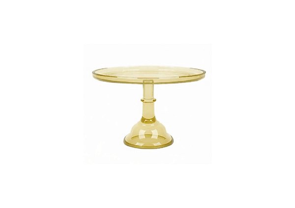Boleira Slim Aura Clean Amarelo Butter Grande Só Boleiras Decoração