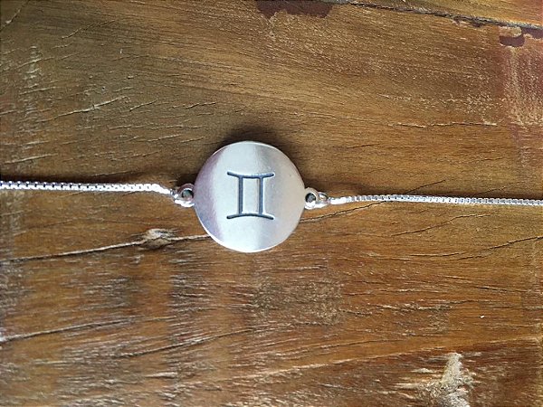 Pulseira Signo Gêmeos - Prata 925