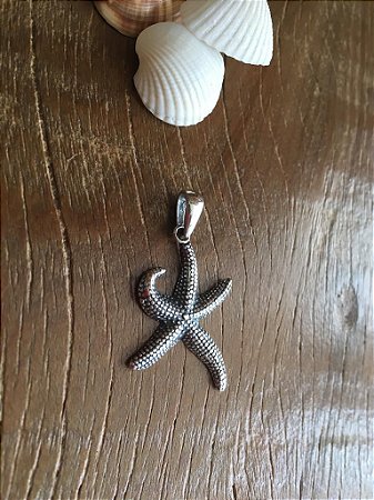 Pingente Estrela Do Mar Boho Fina - Prata 925