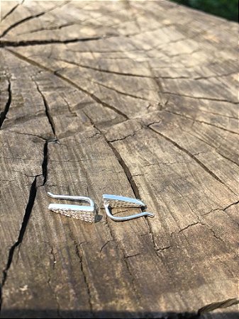 Brinco Ear Cuff Triangulo - Prata 925