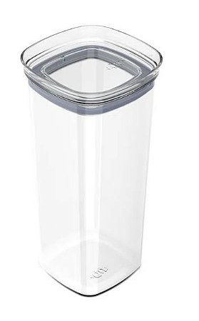 Pote Hermético Block Retangular Transparente 1,5Lt