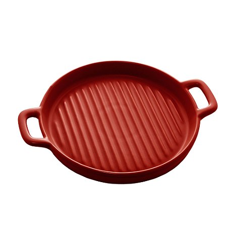 Travessa Porcelana Nórdica Vermelho Matt 23cm