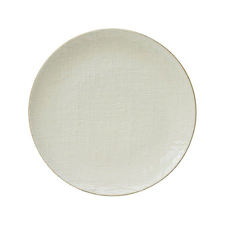 Prato Sobremesa Tissu Off White