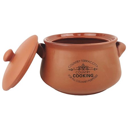 Sopeira Para Feijoada Taverna Cerâmica Marrom 1,5lt