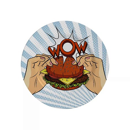 Prato Sobremesa Burger Collection Plus