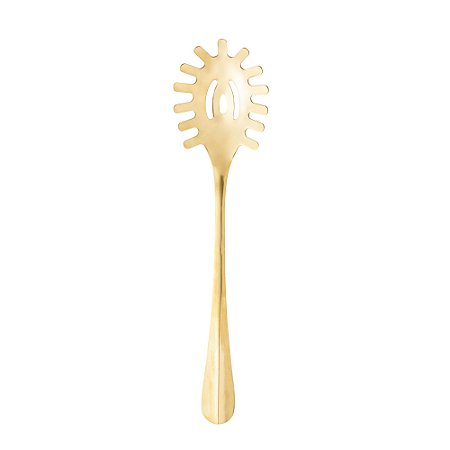 Pegador Dourado Macarrão Positano 27,5cm