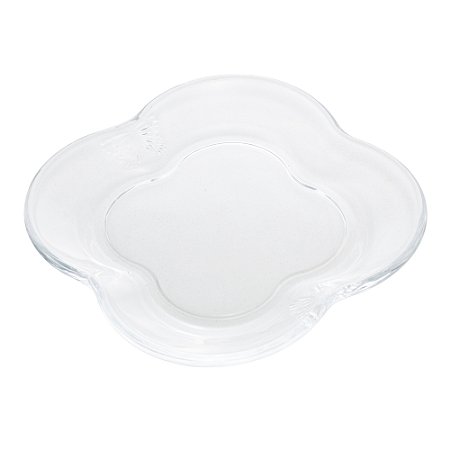Conjunto 4 Pratos Sobremesa De Vidro Butterfly 17cm