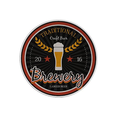 Prato Sobremesa Beer Preto Cerveja