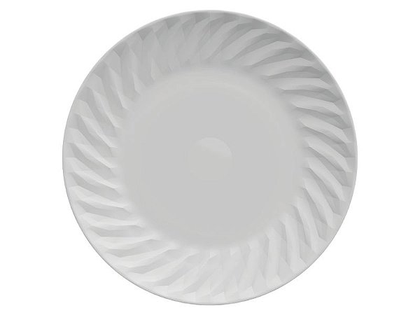 Prato Raso Tangram Branco