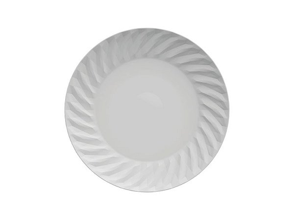 Prato Sobremesa Tangram Branco