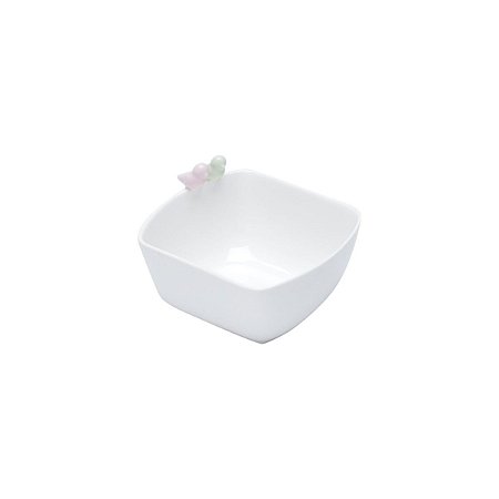 Bowl Porcelana Birds Branco 12X10Cm