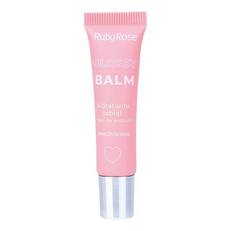 GLOSSY BALM HIDRATANTE LABIAL PEACHLICIOUS - RUBY ROSE