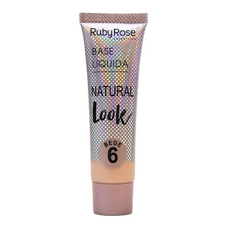 BASE LÍQUIDA NATURAL LOOK BEGE 6 - RUBY ROSE