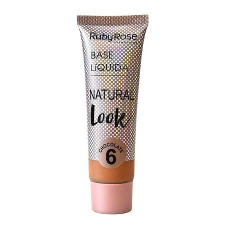 BASE LÍQUIDA NATURAL LOOK CHOCOLATE 6 - RUBY ROSE