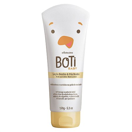 Loção Hidratante de Banho e Pós Banho Boti Baby, 150g