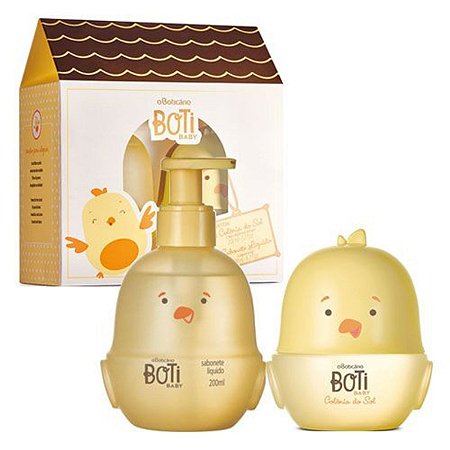 Kit Presente Boti Baby Sol: 01 Colônia 100ml + 01 Sabonete Líquido Corpo e Cabelo 200ml