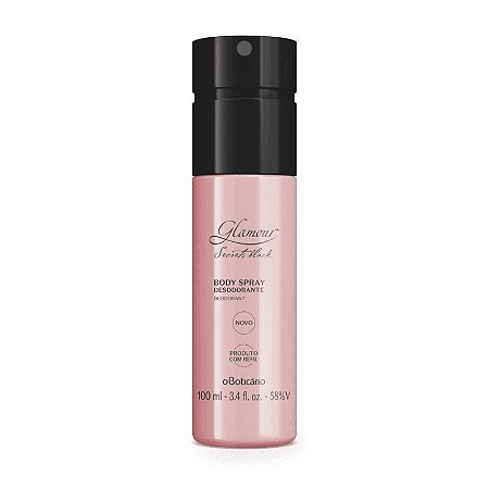 Desodorante Body Spray Glamour Secrets Black 100ml versão