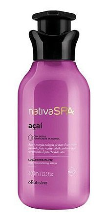 Loção Hidratante Corporal Desodorante Nativa SPA Açaí 400ml