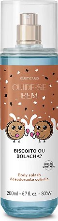 Body Splash Desodorante Colônia Cuide-se Bem Biscoito ou Bolacha 200ml