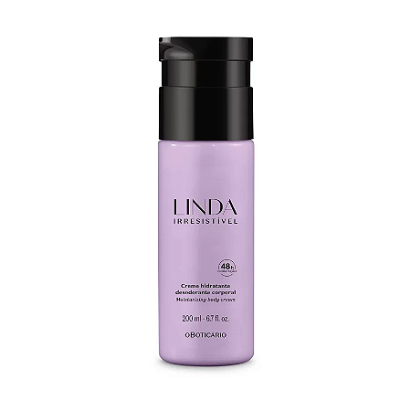 Loção Desodorante Hidratante Corporal Linda Irresistível 200ml