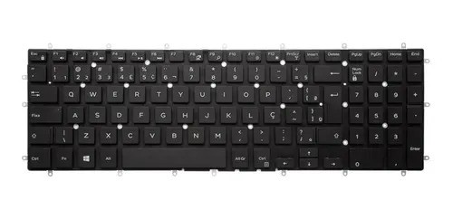 TECLADO DELL INSPIRON 15 5570 P75F001 P75F Ç BR NUMÉRICO