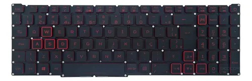 TECLADO ACER NITRO 5 A515-55-51D3 5103 RETROILUMINADO BR Ç