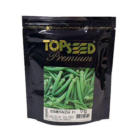 Sementes de Quiabo Esmeralda F1 Hibrido Topseed - 3 mil sementes