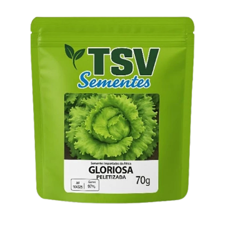 Semente De Alface Americana Peletizada Gloriosa 2.000 Sementes - TSV