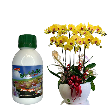 Adubo Líquido Npk 4 14 8 Floração Fertilizantes Rende 33 Litros Jardim Horta